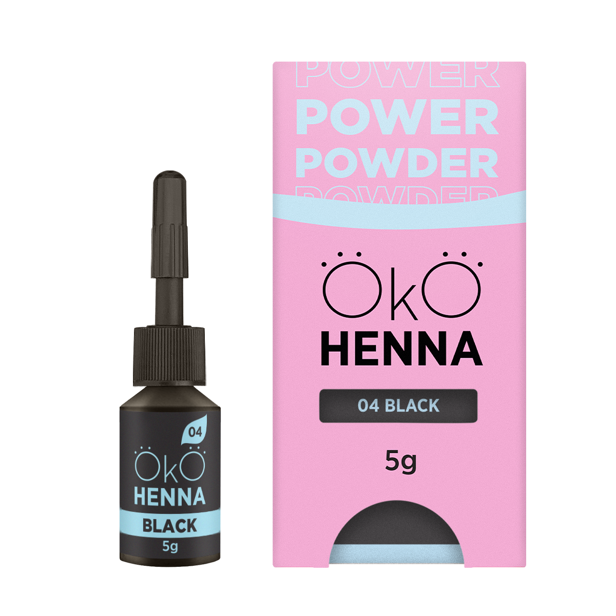 Eyebrow Henna Power Powder 04 Black 5 g - OKO Lash&Brow Online Store ...